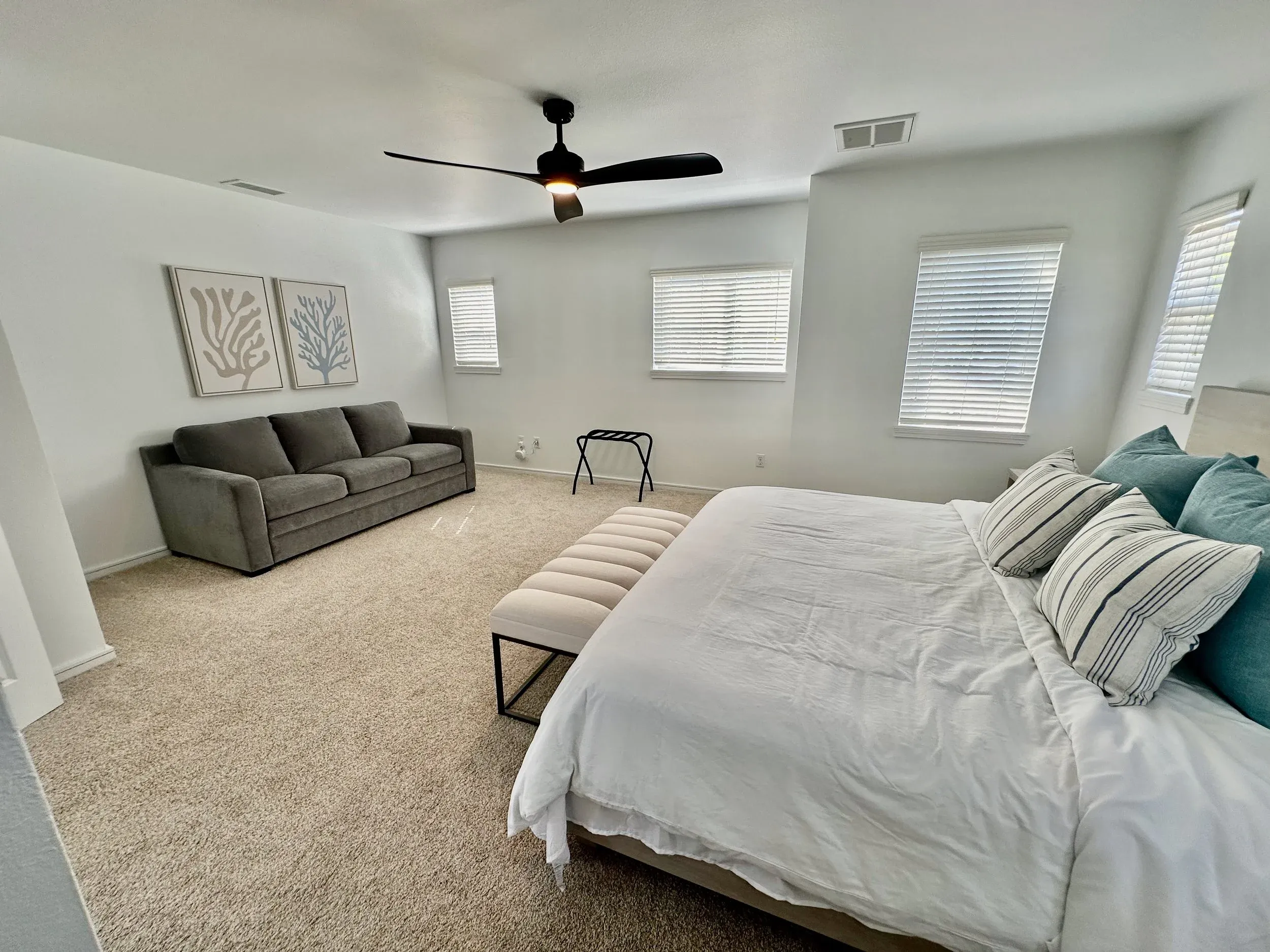 Bedroom with sitting area